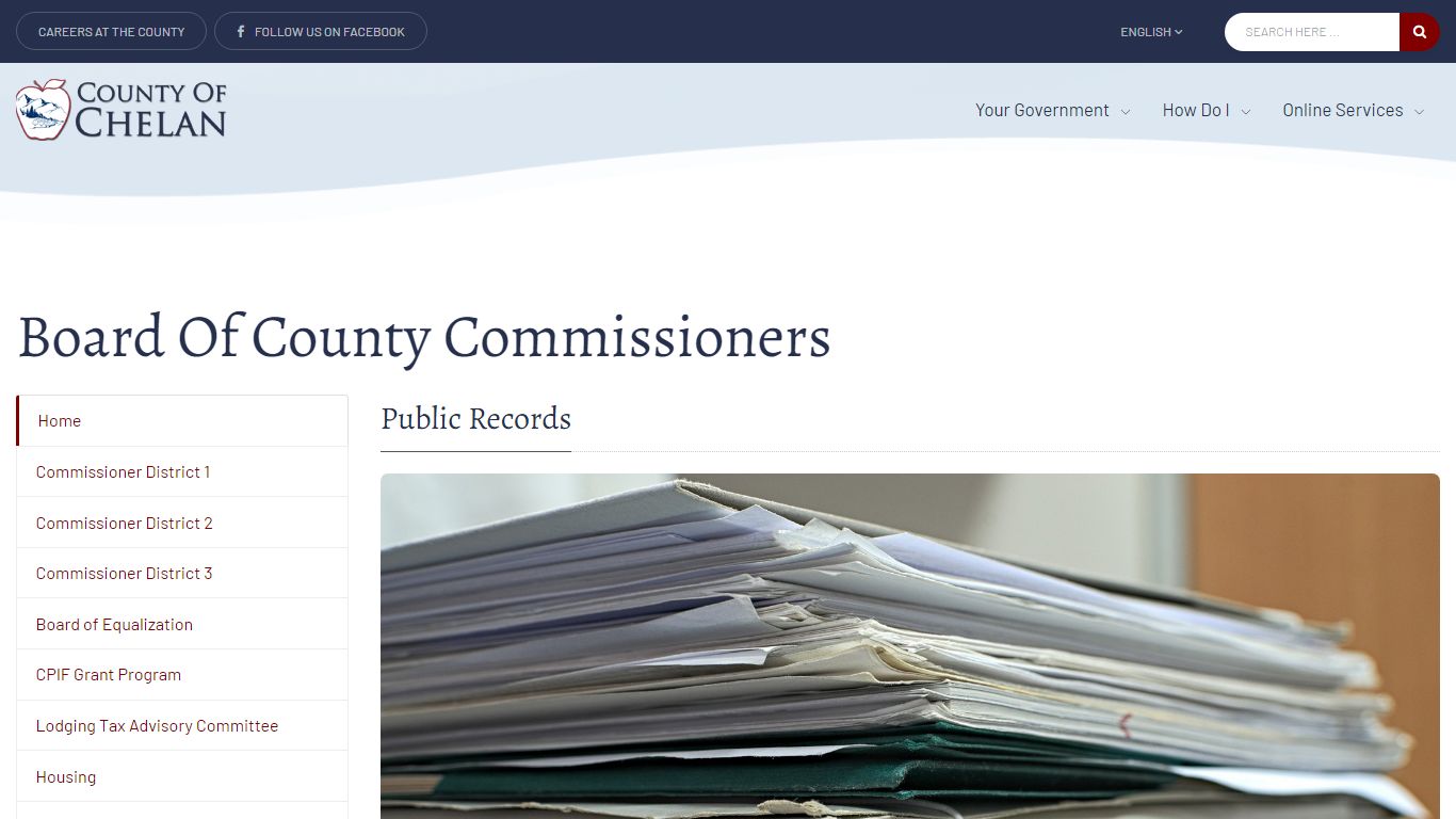 Public Records - County of Chelan, Washington